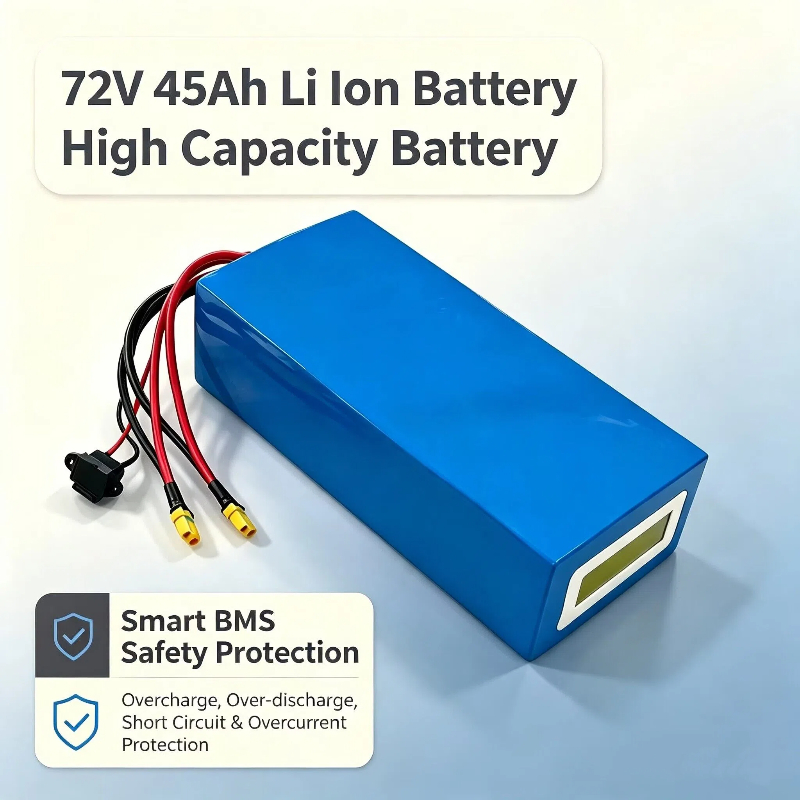 72V 40Ah Lifepo4 Battery Pack - 72V 45Ah Lithium Ion Triangle Battery