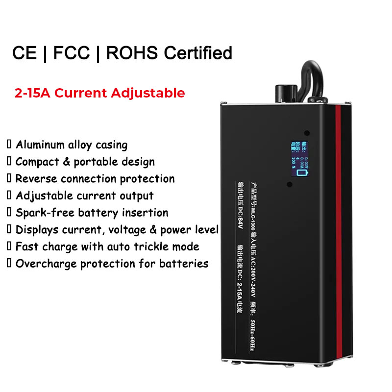 2-15A Current Adjust Fast Char - огляд і ціна 72V 15A Fast Charger