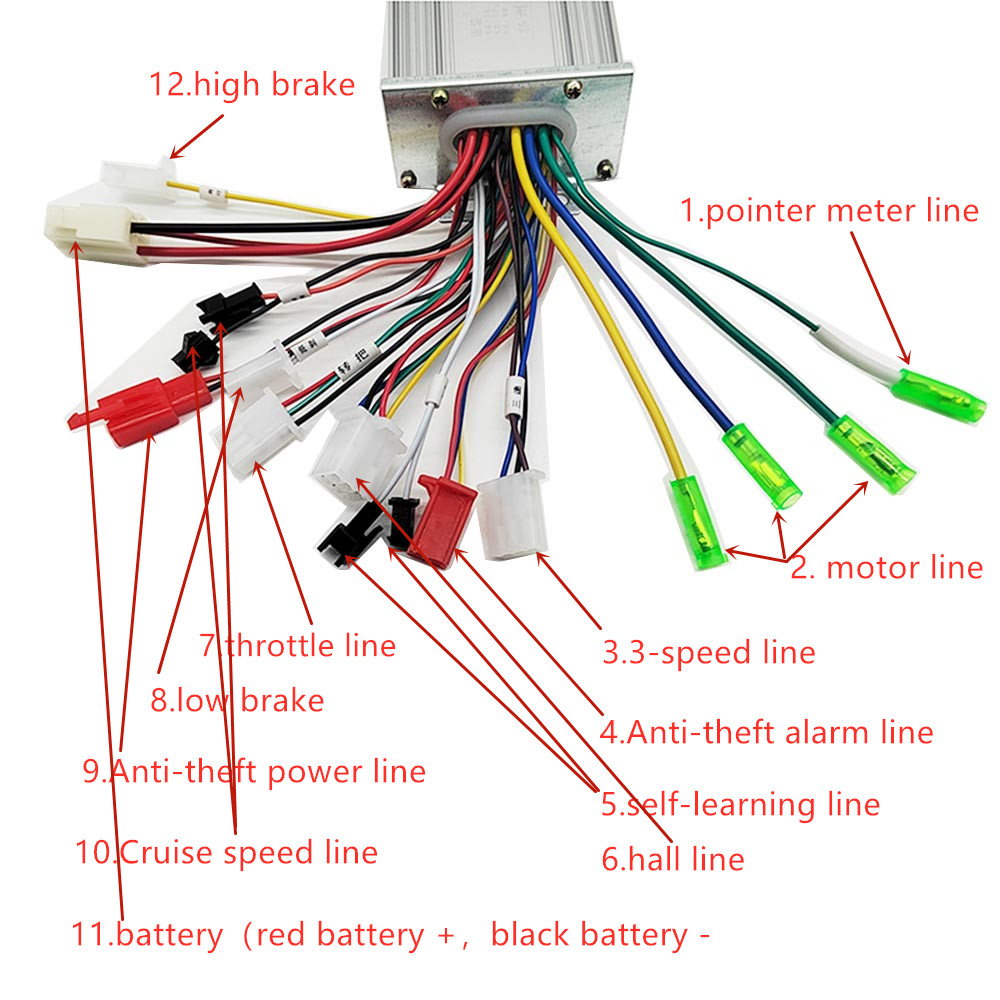 36V/48V 350W e-bike Brushless  - огляд і ціна Kelly Kls7230S Controller