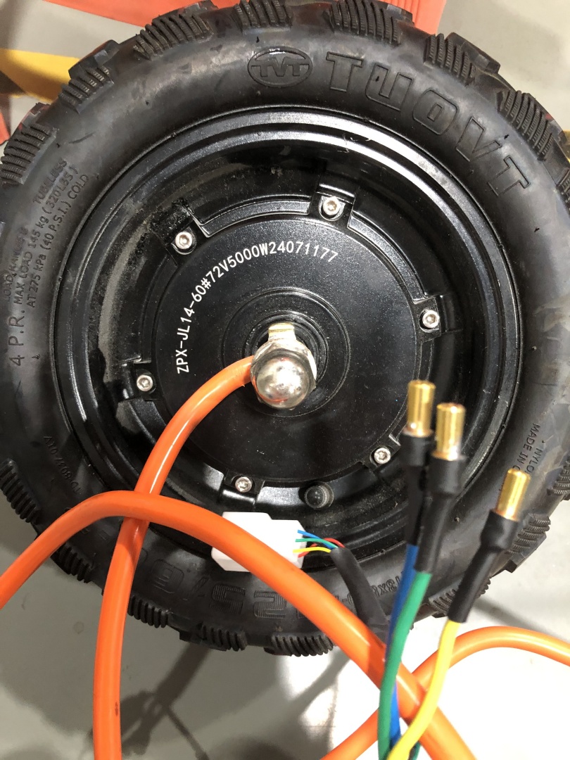 4000W 5000W 7500W 60MM Orange  - огляд і ціна 13 Inch 72V 5000W Brushless Motor